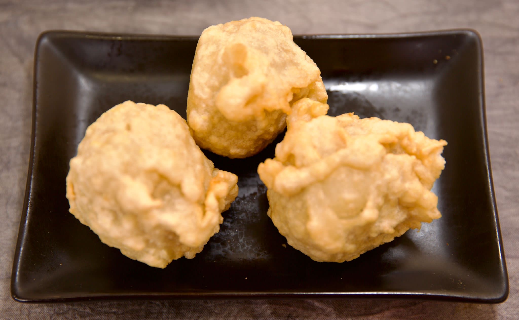 Fried susiyam, a sweet lentil-filled dumpling